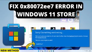 FIX Microsoft store error 0x80072ee7 in Windows 11 [upl. by Htide]