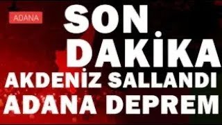 Adana KÖTÜ Haber Korkutan DEPREM SON DAKİKA Açıklaması [upl. by Ragse341]