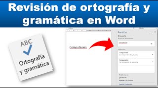 COMO CORREGIR LA ORTOGRAFÍA Y GRAMÁTICA EN WORD [upl. by Emanuel527]