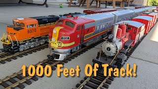 It Took Over 8000 Worth Of Track To Make This Huge GScale Model Train Layout [upl. by Aihsel207]