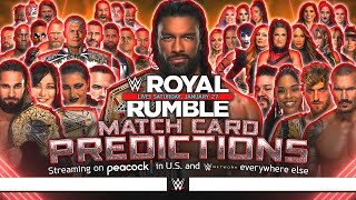 WWE Royal Rumble 2024  Card Predictions [upl. by Iphigenia]