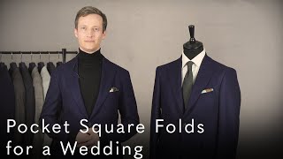 How To Fold A Pocket Square For A Wedding [upl. by Rebbecca]