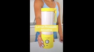 Lemon Pineapple Smoothie BlendJet Recipe [upl. by Sheela]