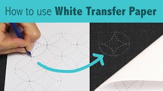 How to use White Transfer Paper [upl. by Anawit643]