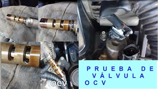 Prueba de solenoide válvula OCV oil control valve [upl. by Eittah]