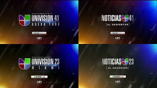 Univision Affiliates Compilation Station IDs and News Open 20102013 [upl. by Lertsek871]