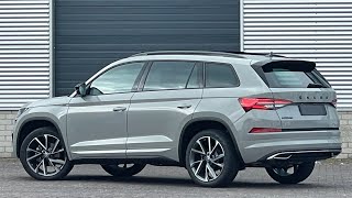 Skoda NEW Kodiaq 2022 Sportline in 4K Steel Grey Meteor 20 Inch Vega Walk around amp detail inside [upl. by Garvey998]