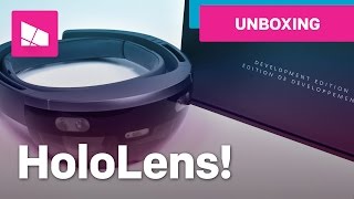 Unboxing the Microsoft HoloLens [upl. by Treblig159]