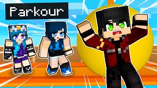 FUNNY PARKOUR in Minecraft [upl. by Aksehcnarf]