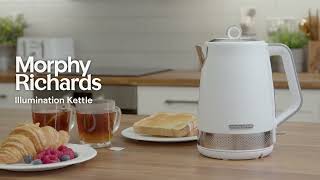 Introducing the Morphy Richards Illumination Kettle  For Perfectly Hot Drinks Every Time 108021 [upl. by Ellerahs693]