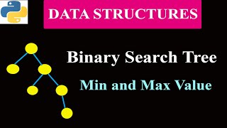 Minimum and Maximum Value in Binary Search Tree  Data Structure [upl. by Yeznil]