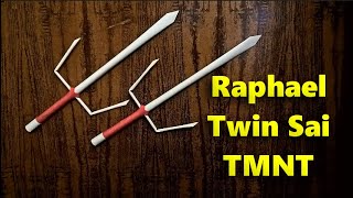 How to make a Sai out of paper Raphael weapon Teenage Mutant Ninja Turtles [upl. by Shaikh]