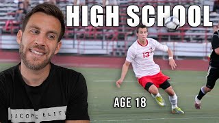 Pro Soccer Player Reacts to his High School Highlight Video [upl. by Sup194]