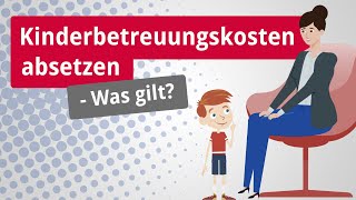 Kinderbetreuungskosten absetzen  Was gilt [upl. by Sabanrab767]