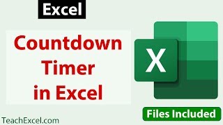 Countdown Timer in Excel [upl. by Anomas741]