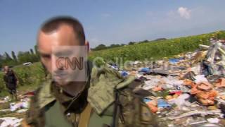 UKRAINEMH17 CRASH SITE REMAINS UNSECURED [upl. by Ekusoyr]