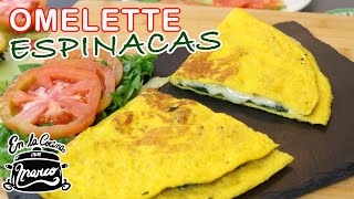 Omelette de ESPINACAS y QUESO 🥬🧀  Receta fácil [upl. by Eenafets]