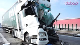 Przerażający wypadek na autostradzie A4 [upl. by Anemolihp502]