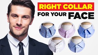 The RIGHT Collar For YOUR Face Shape Ultimate Guide To Dress Shirt Collars [upl. by Marissa]