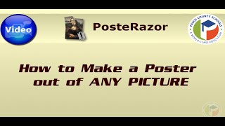 Posterazor Tutorial How to create a poster from ANY image file [upl. by Allanson961]