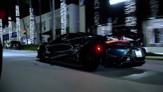 Mclaren 765LT Night Drive Miami Miles 4K [upl. by Aceber]