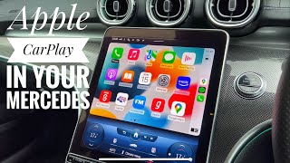 How to connect Apple CarPlay WIRELESSLY to Mercedes 2024 2023 2022 2021 models amp some TIPS amp TRICKS [upl. by How854]