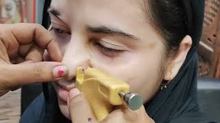 How to Use Piercing Gun  EarNose Piercing Procedure With Gun Shot  earpiercing nosepiercing [upl. by Sasha894]