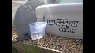 How to descale your inflatable hot tub Lazy Spa [upl. by Nosrac]