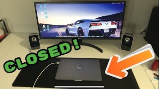 How to Connect MacBook to Monitor or TV CLOSED CLAMSHELL MODE [upl. by Oribel961]