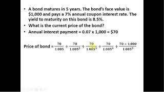 How to Calculate the Current Price of a Bond [upl. by Hurlbut968]