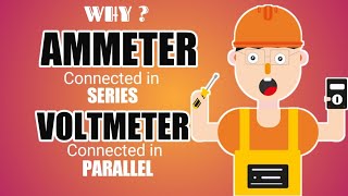 why ammeter is connected in series and voltmeter in parallel in a circuit  electricity  Part 7 [upl. by Marten]