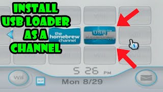 How to get USB Loader GX as a Wii channel USB Loader GX Forwarder Wad [upl. by Samuella858]