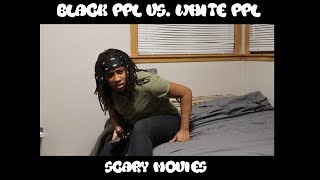 Black People vs White People in Scary Movies 😂😂  DankScole skits [upl. by Erlandson]