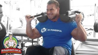 Jay Cutlers Hammer Strength V Squat  Exercise 4 [upl. by Marijn]