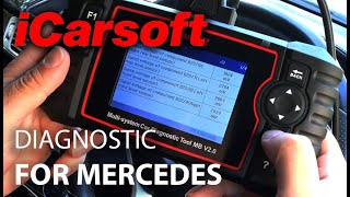 iCarSoft OBD Diagnostic MB 20 For Mercedes Review [upl. by Elyk198]