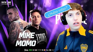 DAVO REACCIONA A MOMO VS MIKE EN PARENSE DE MANOS [upl. by Ekaterina]