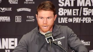 Canelo Alvarez EXPLODES on Oscar De La Hoya after NEAR BRAWL AT PRESS CONFERENCE [upl. by Gnni]