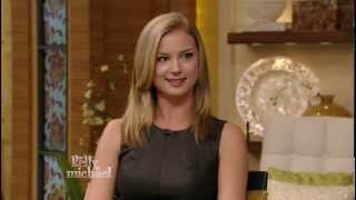 Emily VanCamp  Kelly Ripa interview  gorgeous and leggy [upl. by Capp]