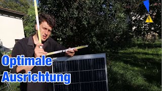 So holst du mehr raus Optimaler Neigungswinkel Ausrichtung einer Photovoltaik PV Anlage [upl. by Inverson]