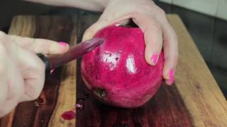 How To Cut A Pomegranate The Safe And Easy Way [upl. by Aihsak]