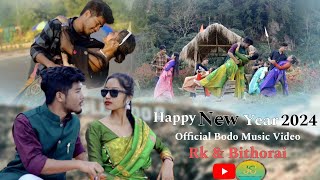 HAPPY NEW YEAR  2024 official bodo funny new year song by RK amp BITHORAI 2024newyear [upl. by Llenil6]