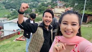 Bistarai bistarai bolnai xodi diu  shooting vlog  ft Roshan singh  samikshya pokharel  new song [upl. by Er]