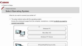 Canon PIXMA MG3522  Cableless Setup with a Windows® Computer [upl. by Ehsom]