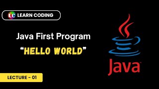 First Java Program  Java Hello World program  How to Compile amp Run Java Program [upl. by Lindell]