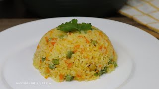 Arroz con zanahoria y arveja ARROZ PRIMAVERA [upl. by Ailuj]