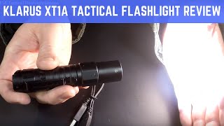 Klarus XT1A Tactical Flashlight Review [upl. by Nalniuq107]