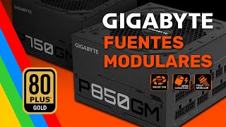 Fuentes Modulares GIGABYTE P750GM P850GM  80 Plus Gold [upl. by Sabra]