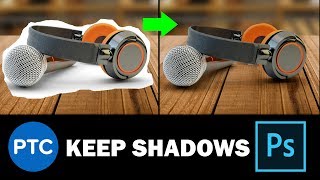 Photoshop How to Cut Out Backgrounds and KEEP The Original Shadows [upl. by Ydospahr]