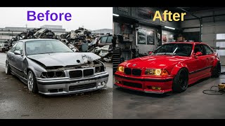 The Restoration of a Wrecked BMW E36 [upl. by Dihsar]