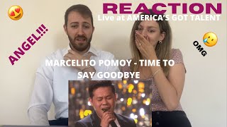 ITALIANS REACT TO Marcelito Pomoy TIME TO SAY GOODBYE Live at AMERICAS GOT TALENT  LudoampCri [upl. by Adriell]